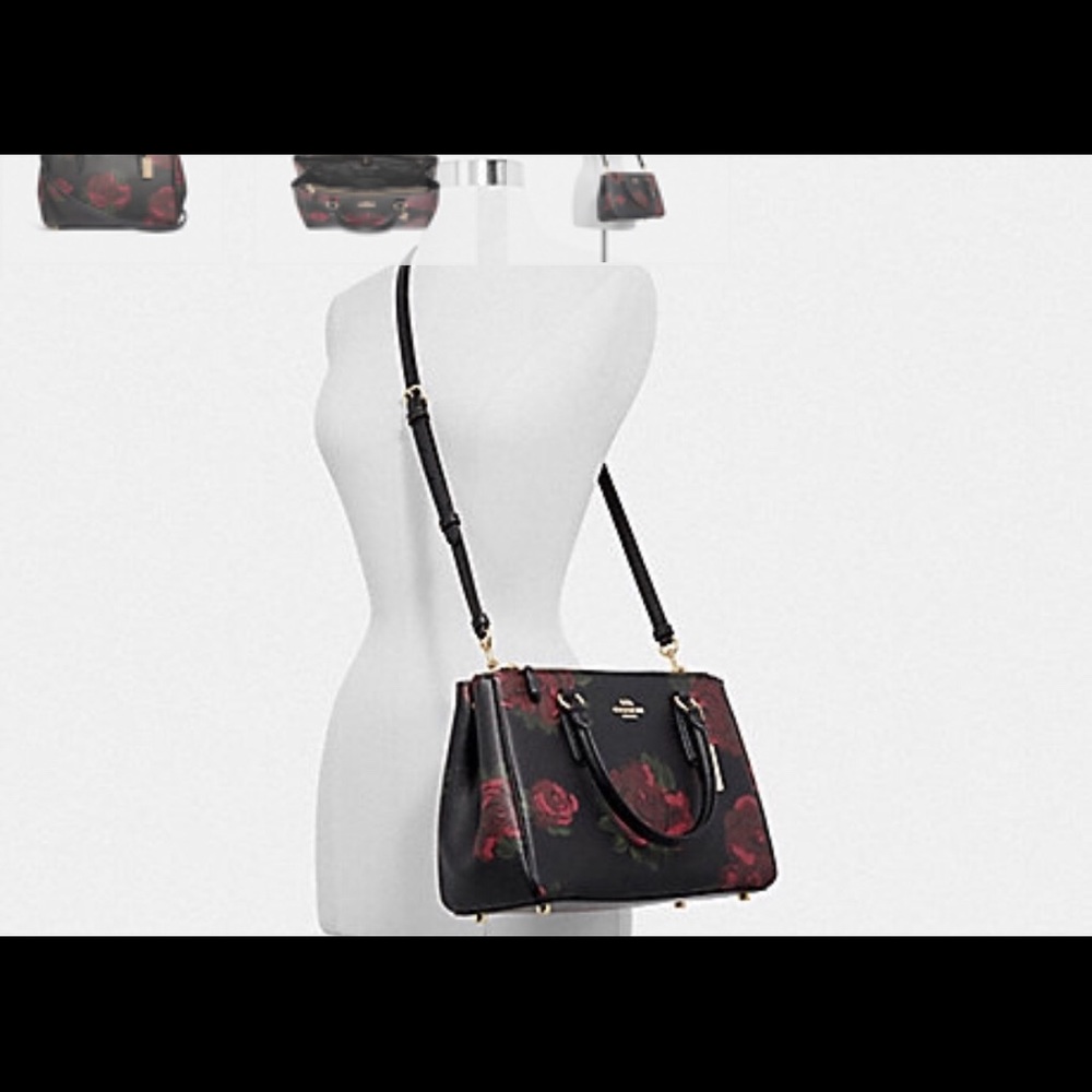 New COACH Surrey Carryall with Jumbo Floral print